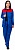 Костюм женский Передовик (тк.Смесовая,210) брюки, васильковый/красный