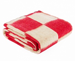 Одеяло 1,5сп п/ш (70% шерсть) Шуя клетка